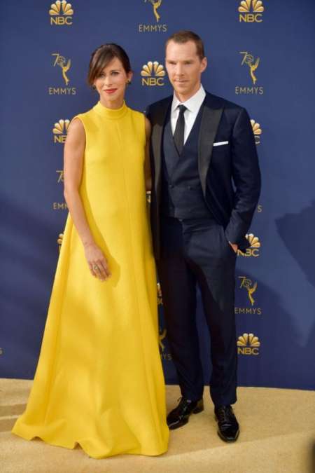 Benedict Cumberbatch junto a su mujer, Sophie Hunter.