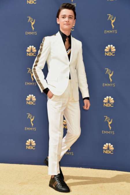 Noah Schnapp, de Stranger Things, con total look de Fendi.